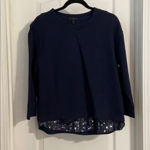 J.Crew sequined 3/4 length sweater